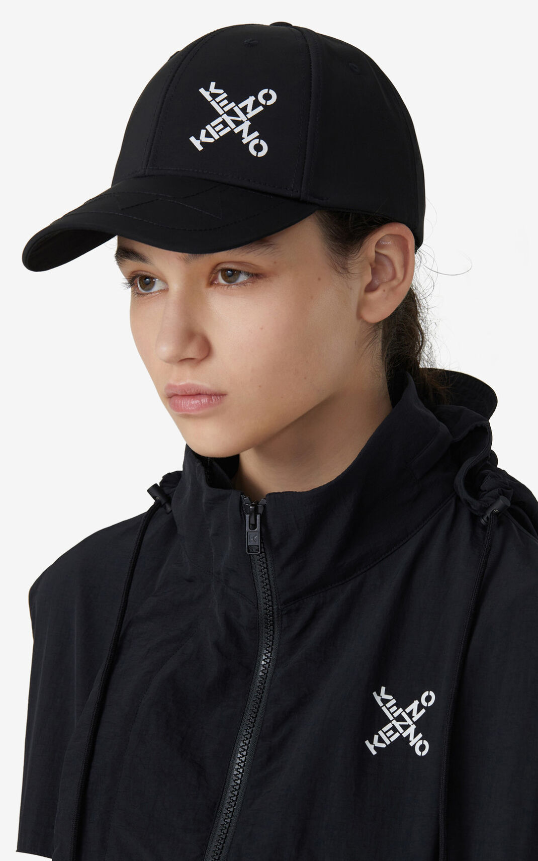 Casquette Kenzo Femme Sport Little X baseball Noir AEXQW-4831